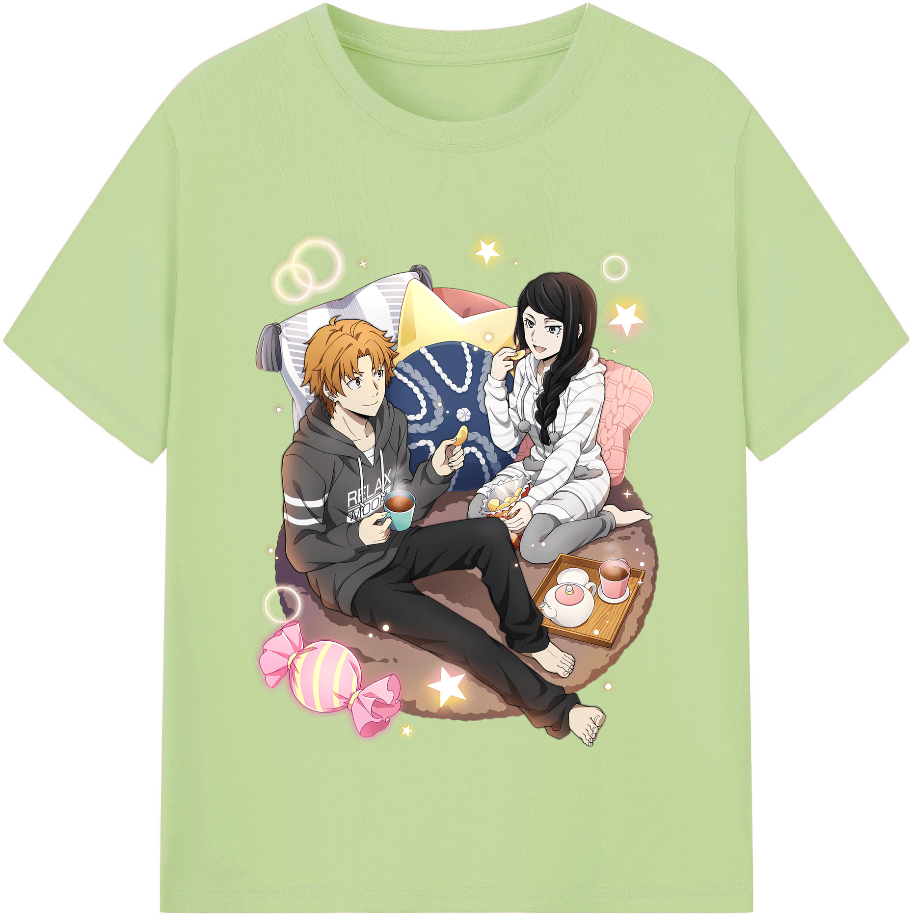 （画像用） 文豪ストレイドッグス Bungo Stray Dogs 綿100％半袖Tシャツ（フロントプリント）